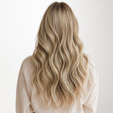  Natural Blonde Balayage (18ET90A) Butterfly Weft Hair Extensions (100g-150g)_100% Remy Human Hair.