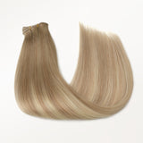  Natural Blonde Balayage (18ET90A) Butterfly Weft Hair Extensions (100g-150g)_100% Remy Human Hair.