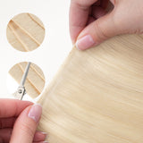  Pure Platinum Blonde (1000) Butterfly Weft Hair Extensions (100g-150g)_100% Remy Human Hair.