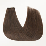 Chocolate Brown (4A) Butterfly Weft Hair Extensions (100g-150g)