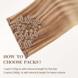Ash Beige Blonde Blend (T12A/18H/P18H) Classic Clip-Ins (120g-150g)
