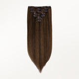 Brown Sugar Swirl Highlights (2C/4E/6C) Classic Clip-Ins (120g-130g)-100% Remy Human Hair.