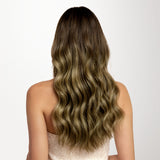 Karamellblond-Balayage (4/27/4) klassische Clip-Ins