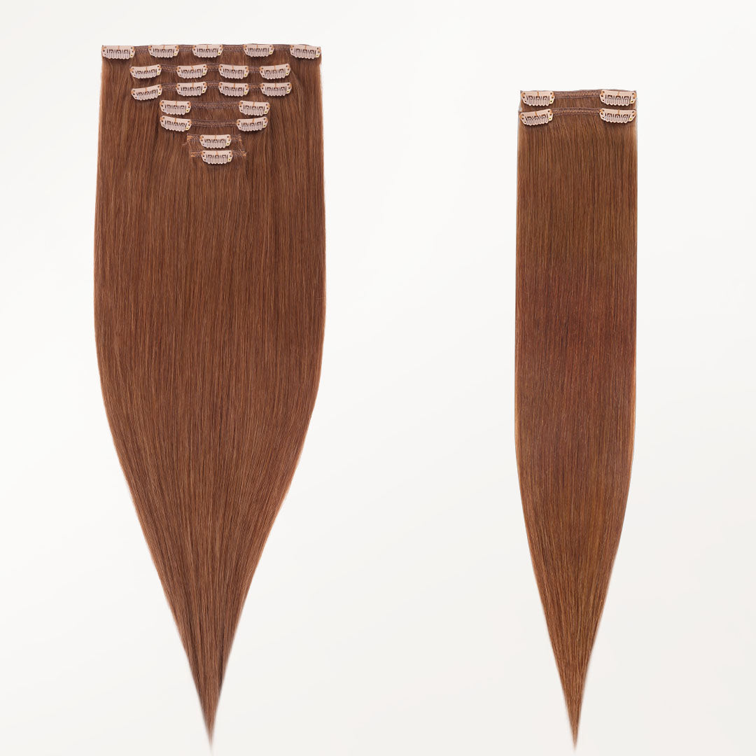 Cinnamon Terra Copper (330) Classic Clip-Ins (120g-130g) [Clearance]_100% Remy Human Hair.