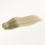 Dirty Blonde Highlights (18D/22F) Classic Clip-Ins (120g) – 100% Remy Human Hair by GOO GOO Hair.