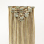 Dirty Blonde Highlights (18D/22F) Classic Clip-Ins (120g) – 100% Remy Human Hair by GOO GOO Hair.