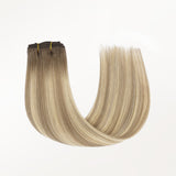 Espresso Root Ash Blonde Balayage (R5E/9A/60H) Classic Clip-Ins (120g-150g)