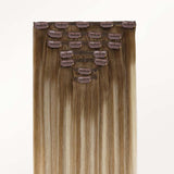 Mocha Ash Blonde Highlights (8E/61/8E) Classic Clip-Ins (120g-150g)