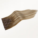 Mocha Ash Blonde Highlights (8E/61/8E) Classic Clip-Ins (120g-150g)