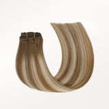 Mocha Ash Blonde Highlights (8E/61/8E) Classic Clip-Ins (120g-150g)