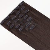 Light Brown (2A) Classic Clip-Ins (120g-150g) – 100% Remy Human Hair by GOO GOO Hair.