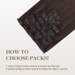 Light Brown (2A) Classic Clip-Ins (120g-150g) – 100% Remy Human Hair by GOO GOO Hair.