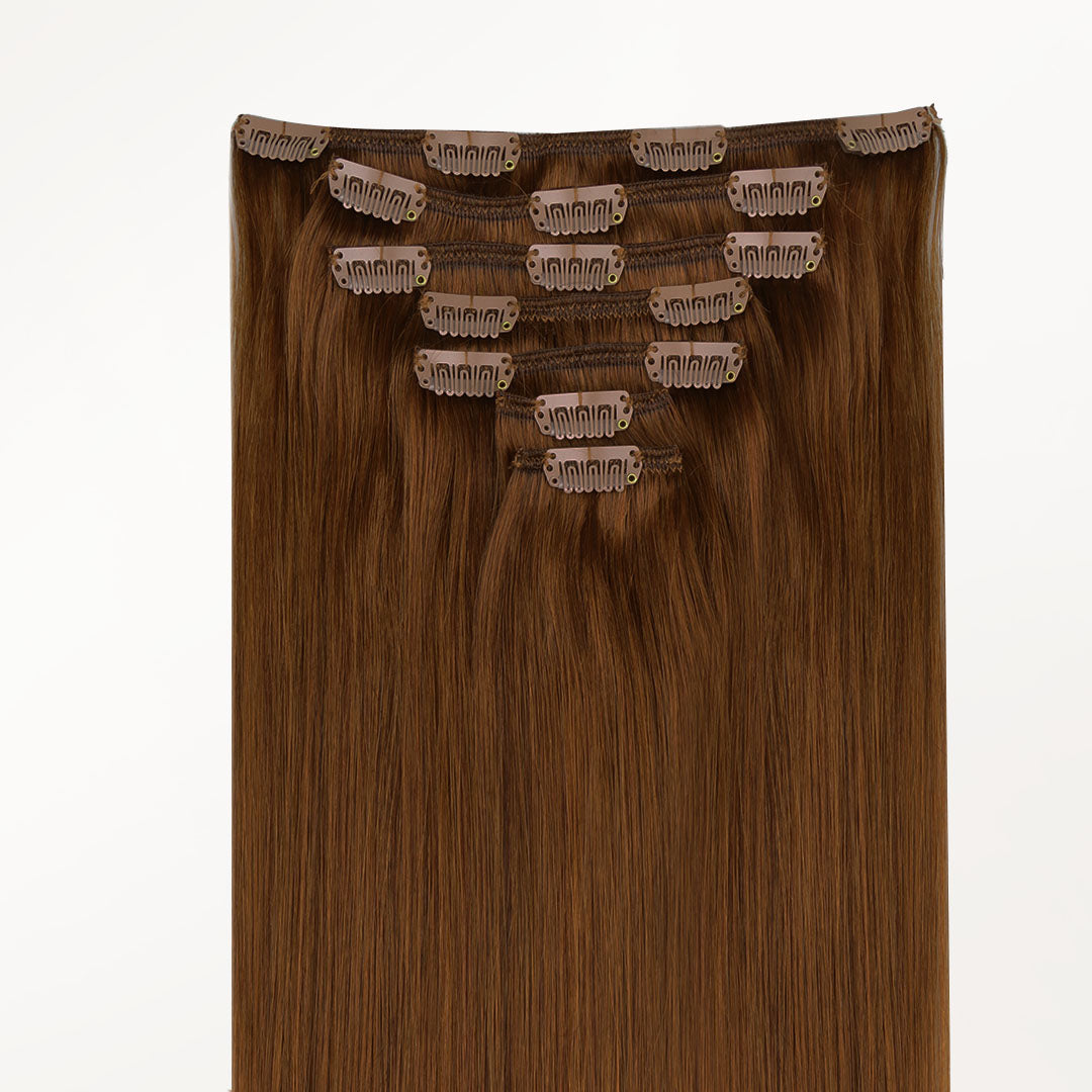 Copper (350) Classic Clip-Ins - 100% Remy, Voluminous & Natural display picture 1