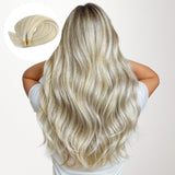 Schwarz bis hellblond – Balayage (1B/16/1B) I Tip Haarverlängerungen