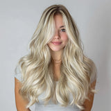 Schwarz bis hellblond – Balayage (1B/16/1B) I Tip Haarverlängerungen