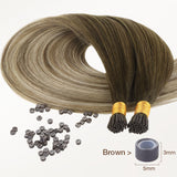 Bleach Blonde Balayage (3/8/613) I-Tip Hair Extensions 50g