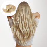 Schwarz bis hellblond – Balayage (1B/16/1B) I Tip Haarverlängerungen