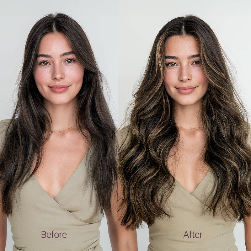 Natural Black Balayage (1B/6/1B) Tape-Ins 50g _100% Remy Human Hair.