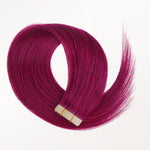 Burgundy Red Color Tape-Ins (25g-30g) – 100% Remy Human Hair by GOO GOO Hair.