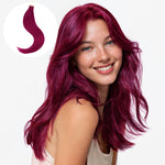 Burgundy Red Color Tape-Ins (25g-30g) – 100% Remy Human Hair by GOO GOO Hair.