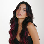 Burgundy Red Color Tape-Ins (25g-30g) – 100% Remy Human Hair by GOO GOO Hair.