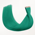 Green Color Tape-Ins (25g-30g) – 100% Remy Human Hair by GOO GOO Hair.