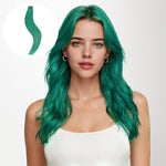 Green Color Tape-Ins (25g-30g) – 100% Remy Human Hair by GOO GOO Hair.