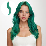 Green Color Tape-Ins (25g-30g) – 100% Remy Human Hair by GOO GOO Hair.