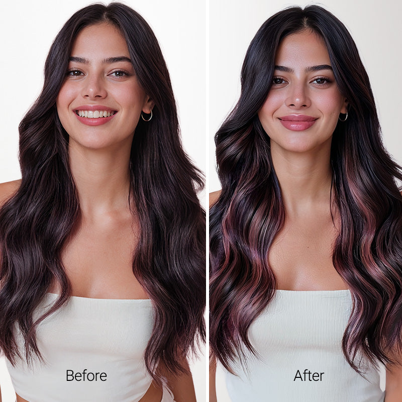 Tape-Ins Hair Extensions Colourful-100% Remy Human Hair.