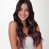 Peach Pink Color Tape-Ins (25g-30g) – 100% Remy Human Hair by GOO GOO Hair.