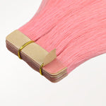 Peach Pink Color Tape-Ins (25g-30g) – 100% Remy Human Hair by GOO GOO Hair.