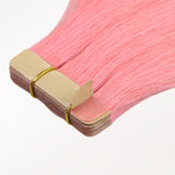 Peach Pink Color Tape-Ins (25g-30g) – 100% Remy Human Hair by GOO GOO Hair.