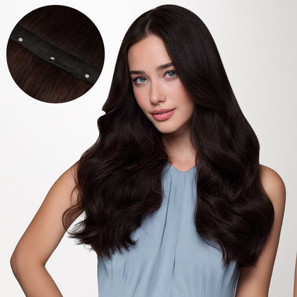 Dark Brown (2) Butterfly Weft Hair Extensions (100g-150g)_100% Remy Human Hair.