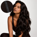Dark Brown (2) Butterfly Weft Hair Extensions (100g-160g)-100% Remy Human Hair.