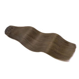 Ash Brown (5) Double Drawn Clip in 160g