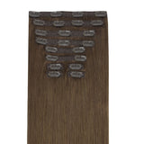 Ash Brown (5) Double Drawn Clip in 160g