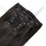 Natural Black (1B) Double Drawn Clip in 160g [Clearance] – 100% Remy Human Hair by GOO GOO Hair.
