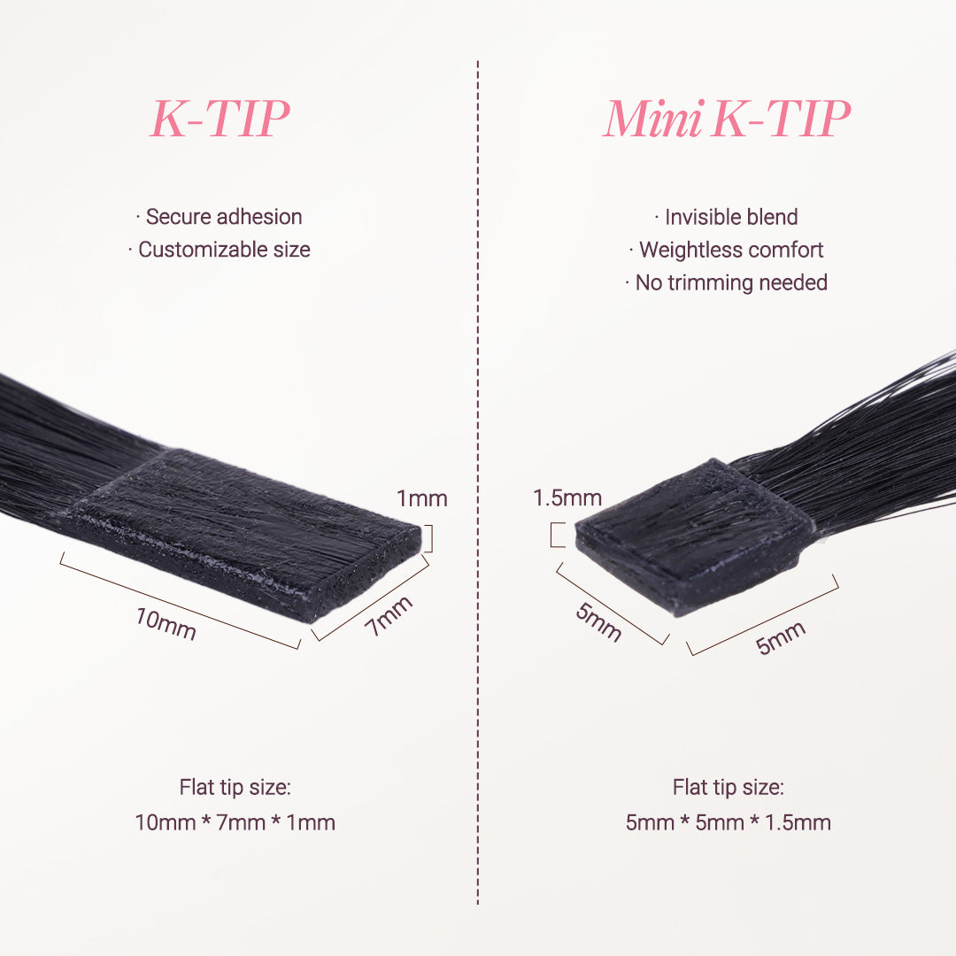Jet Black (1) Flat Tip Hair Extensions 60g_100% Remy Human Hair.