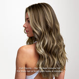 BALAYAGE RUBIO MIEL (4/26/4) Extensiones de cabello con trama cosida