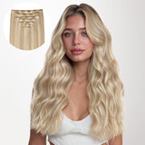 Dirty Blonde Highlighted Bleach Blonde (18A/613A) Full Classic Clip-Ins (160g-220g)