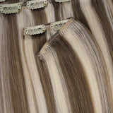 Golden Blonde Highlights (8B/60B) Full Classic Clip-Ins (160g-220g) [Clearance]