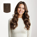 Chocolate Brown (4A) Full Classic Clip-Ins (160g-220g) – 100% Remy Human Hair by GOO GOO Hair.