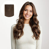 Chocolate Brown (4A) Full Classic Clip-Ins (160g-220g) – 100% Remy Human Hair by GOO GOO Hair.