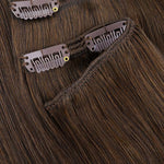 Chocolate Brown (4A) Full Classic Clip-Ins (160g-220g) – 100% Remy Human Hair by GOO GOO Hair.