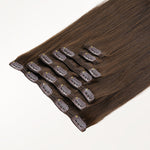 Chocolate Brown (4A) Full Classic Clip-Ins (160g-220g) – 100% Remy Human Hair by GOO GOO Hair.