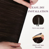  Platinum Blonde (60A) Genius Tape Weft Hair Extensions 60g_100% Remy Human Hair extensions and accessories.