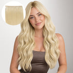  Caramel Blonde Balayage (4/27/4) Genius Tape Weft Hair Extensions 60g_100% Remy Human Hair extensions and accessories.