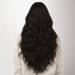 Natural Black (1B) Genius Tape Weft Hair Extensions 60g-100% Remy Human Hair.