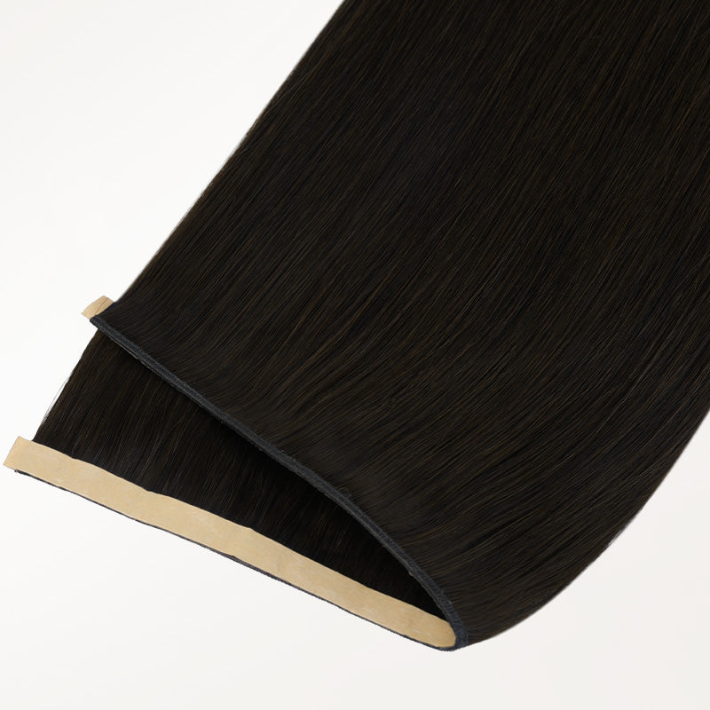 Natural Black (1B) Genius Tape Weft Hair Extensions 60g-100% Remy Human Hair.