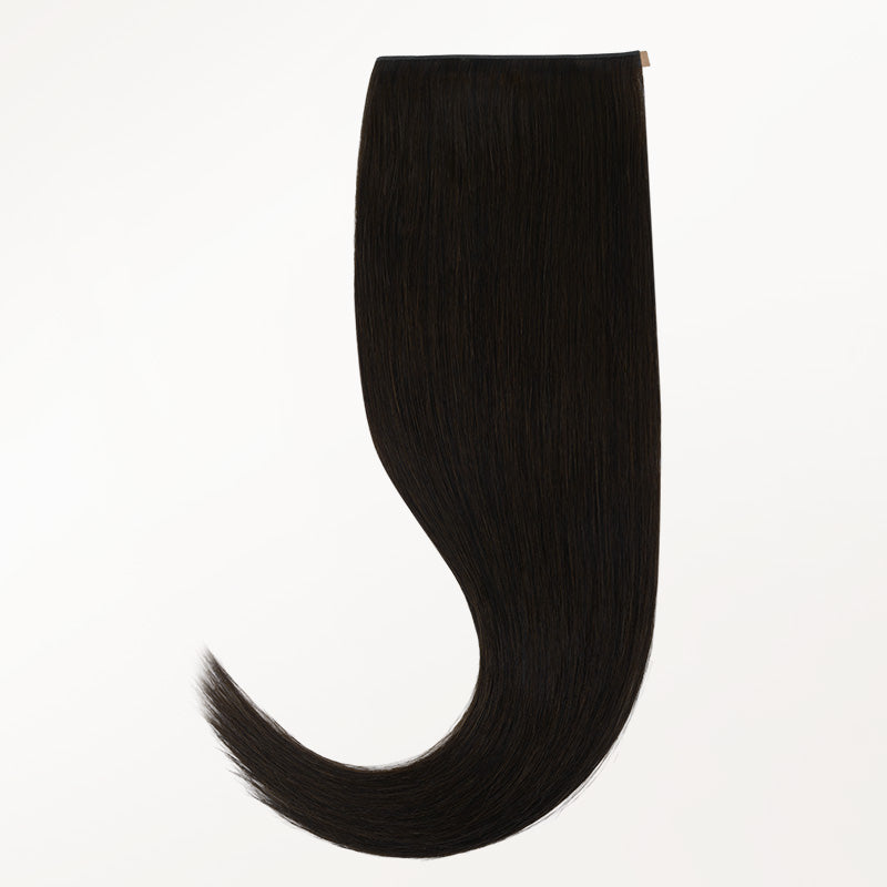 Natural Black (1B) Genius Tape Weft Hair Extensions 60g-100% Remy Human Hair.